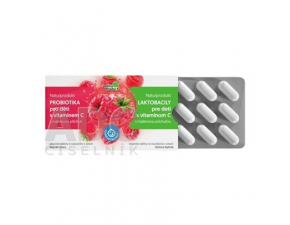 NaturProdukt Laktobacily pre deti s vitamínom C 15 tabliet s malinovou príchuťou