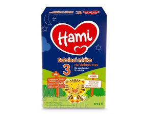 Hami 3 batoľacie mlieko Na dobrú noc 12+, 600g