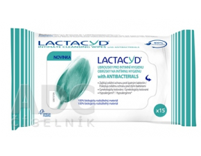 Lactacyd antibacterials obrúsky 15 ks