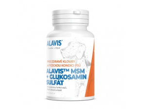 Alavis MSM + Glukosamin sulfát pre správnu funkciu šliach a kĺbov u psov 60 tbl