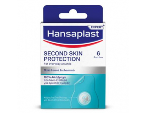 HANSAPLAST Second skin protection hydrokoloidná náplasť 72 x 35 mm 6 ks