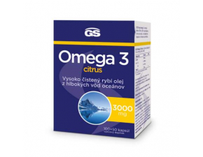 GS Omega 3 citrus 100 + 50 kapsúl