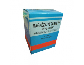 Magnesii Lactici 500mg tbl. Galvex, Magnéziové tablety 500mg Galvex tbl.50x0,5g 
