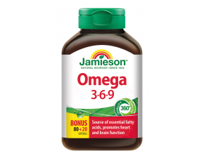 JAMIESON OMEGA 3-6-9 cps 80+20 zadarmo (100 ks)