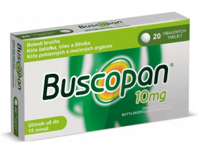 Buscopan tablety 10 mg, 20 ks 