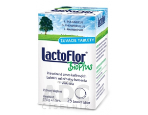 LactoFlor BioPlus žuvacie tabliet mnd 25