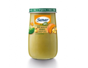 SUNAR BIO príkrm tekvica, brokolica, zemiaky, olivový olej 190 g