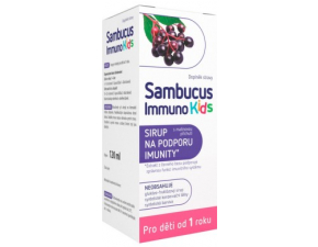 SAMBUCUS Immuno kids sirup malinová príchuť 120 ml