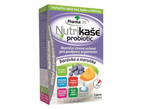NUTRIKAŠA Probiotic čučoriedka a marhuľa 3 x 60g