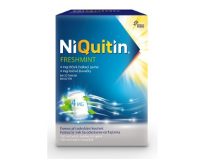 NIQUITIN Freshmint 4 mg liečivé žuvačky 100 kusov