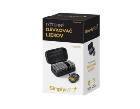 SIMPLYMED Týždenný dávkovač liekov cestovný model L018 1 ks