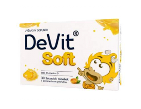 DEVIT Soft žuvacie tobolky s pomarančovou príchuťou 30 ks