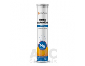 Livsane Horčík vysoká dávka šumivé tablety príchuť limetka 12 tabliet