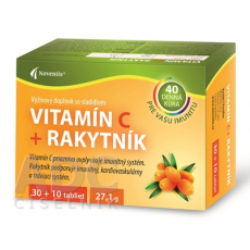 Noventis Vitamín C + Rakytník 500 mg 40 tabliet