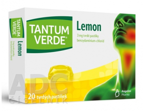 Tantum Verde Lemon tvrdé pastilky s citrónovou príchuťou 20ks