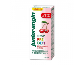 Junior-angin sirup pre deti s čerešňovou príchuťou 1x100 ml