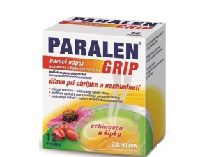 PARALEN GRIP horúci nápoj echinacea a šípky plo por 500 mg/10 mg, 1x12 vrecúšok 