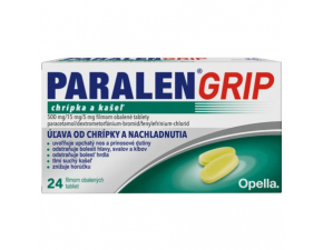 Paralen Grip chrípka a kašeľ tbl flm 24x500 mg/15 mg/5 mg