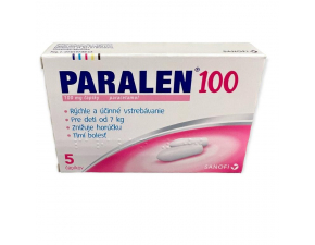 Paralen 100, čapíky 5ks