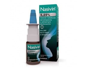 Nasivin 0,05% nosový sprej pre dospelých 10ml