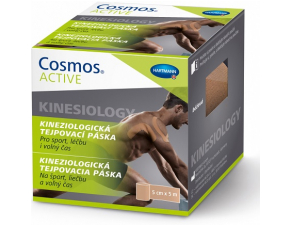 Cosmos ACTIVE Kineziologická tejpovacia páska béžová 5cm x 5m 1 ks
