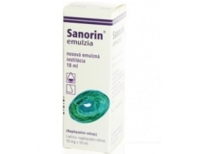 Sanorin emulzia, nosová emulzná instilácia 10 ml
