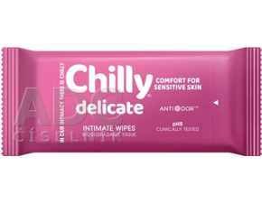 Chilly delicate Intimate Wipes intímne obrúsky pre citlivú pokožku 12 ks