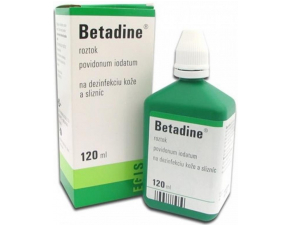 Betadine dezinfekčný roztok 100 mg/ml sol.der.1 x 120 ml