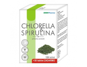 Chlorella & Spirulina 120+30tbl zadarmo