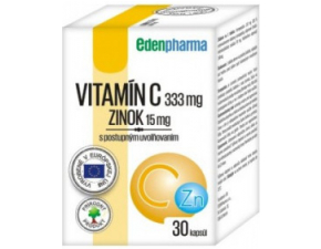 EDENPharma VITAMÍN C + ZINOK cps s postupným uvoľňovaním 30 ks