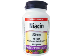 Webber Naturals Niacin 500 mg 90 cps 