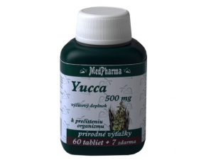 Yucca 500 mg 60+7tbl zdarma