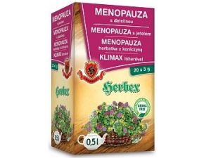 HERBEX MENOPAUZA s ďatelinou bylinná zmes wellness tea 20 x 3 g