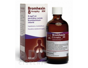 Bromhexin 8 kvapky 100ml