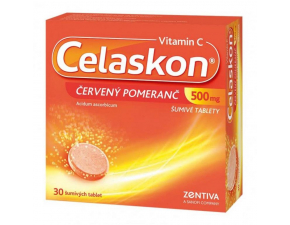 Celaskon Vitamin C 500 mg Červený Pomaranč tbl.eff.30 x 500 mg