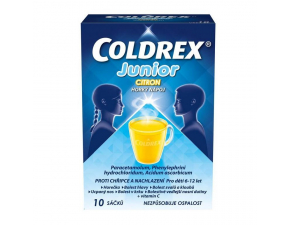 Coldrex junior horúci nápoj citrón 10 vreciek