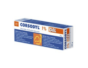 Corsodyl 1% Gél gel.dnt.1 x 50 g