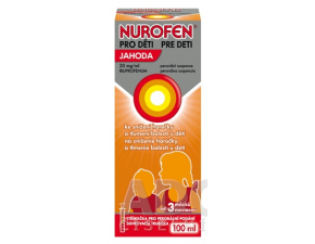 NUROFEN pre deti Jahoda sus por (PET fla.+ dávk.trub.) 1x100 ml