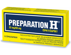 Preparation H čapíky 12 ks