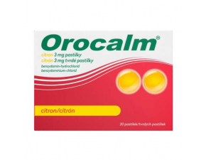 Orocalm citrón 3 mg tvrdé pastilky pas.ord. 20 x 3 mg