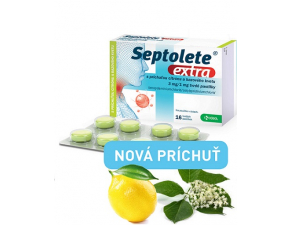Septolete extra príchuť citrón a bazový kvet pas ord 3 mg/1 mg (blis.PVC/PE/PVDC//Al) 1x16 ks 