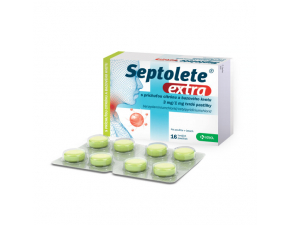 Septolete extra príchuť citrón a bazový kvet pas ord 3 mg/1 mg (blis.PVC/PE/PVDC//Al) 1x16 ks 