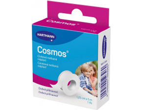 COSMOS Cievková jemná (POR) náplasť fixačná z netkaného textilu (1,25cmx5m) 1x1 ks