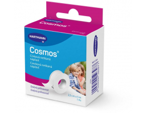 COSMOS Cievková jemná (POR) náplasť fixačná z netkaného textilu (2,5cmx5m) 1x1 ks