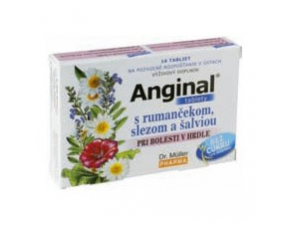Anginal tablety s rumančekom, slezom a šalviou 16tbl