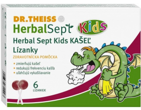 Dr.Theiss HerbalSept Kids kašel 6 ks 