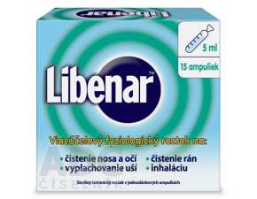 Libenar pre deti nosové kvapky (ampulky) na čistenie nosových dutín 15x5ml