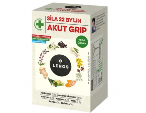 LEROS Sila 22 bylín akut grip bylinný čaj 20 x 2,5 g