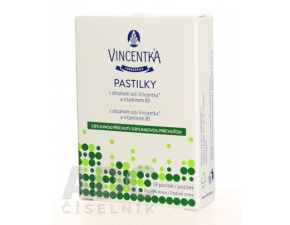 Vincentka Pastilky bylinné 18ks