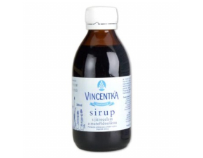 Vincentka Sirup so skorocelom a materinou dúškou 200ml